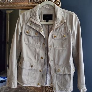 J Crew Downtown Field Jacket Beige XXS